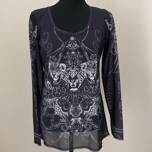 Rock & Republic long sleeve top/blouse. Size Small.